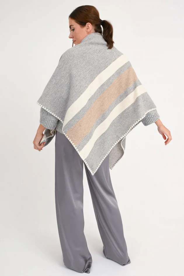 Cashmere-Schal in Grau